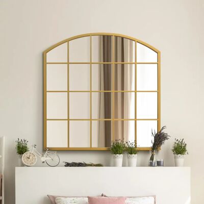 Mirroroutlet Arcus Gold Wall Mirror - 39x39 in Mirroroutlet Arcus Gold Wall Mirror - 39x39 in