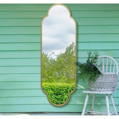 Duplici Gold Metal Frame Wall Mirror - Garden Style - Wall Mirror Duplici Gold Metal Frame Wall Mirror - Garden Style - Wall Mirror