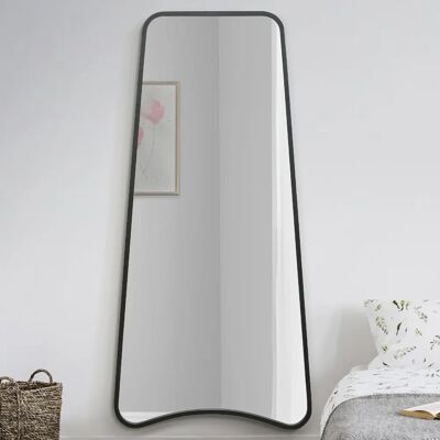 Coartans Black Metal Trapezoid Wall Mirror - Wall Mirror Coartans Black Metal Trapezoid Wall Mirror - Wall Mirror