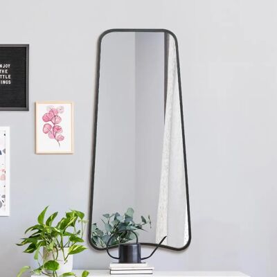 Coartans Black Metal Trapezoid Wall Mirror - Wall Mirror Coartans Black Metal Trapezoid Wall Mirror - Wall Mirror