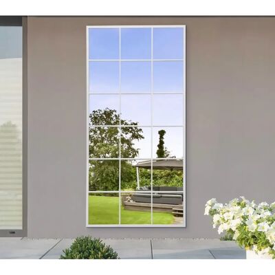 Genestra Extra Large White Garden Mirror - 69" X 33" Genestra Extra Large White Garden Mirror - 69" X 33"