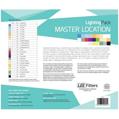 Lee Master Location Pack - Belysningsfilterpakke Lee Master Location Pack - Belysningsfilterpakke