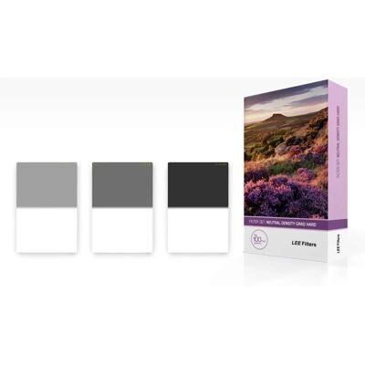 Ensemble de filtres à densité neutre LEE Filters 100x150mm - Hard Grad - Publicité Ensemble de filtres à densité neutre LEE Filters 100x150mm - Hard Grad - Publicité