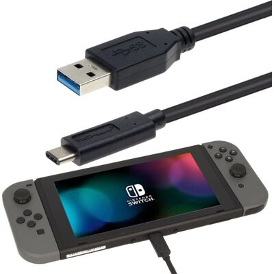 TECHGEAR - Nintendo Switch USB-C Cable - 2m - Cable - Publicité TECHGEAR - Nintendo Switch USB-C Cable - 2m - Cable - Publicité