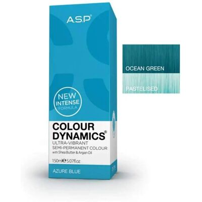 A.S.P Hair Colour Azure Blue - Semi-Permanent, Vibrant, 150mL A.S.P Hair Colour Azure Blue - Semi-Permanent, Vibrant, 150mL