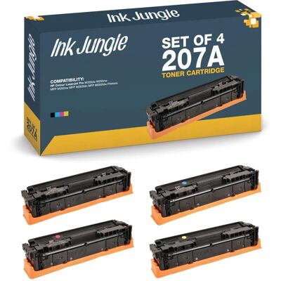 Ink Jungle 207a Toner Cartridge Set - HP M282nw, M283fdn, M283fdw, M255dw, M255nw Ink Jungle 207a Toner Cartridge Set - HP M282nw, M283fdn, M283fdw, M255dw, M255nw