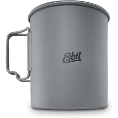 Cocina de campaña de titanio Esbit - 750 ml, Asa plegable, Bolsa con múltiples compartimentos Cocina de campaña de titanio Esbit - 750 ml, Asa plegable, Bolsa con múltiples compartimentos