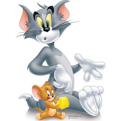 Iconicgreats Tom And Jerry Holding Cheese - 98 cm tall - Cardboard Cutout Iconicgreats Tom And Jerry Holding Cheese - 98 cm tall - Cardboard Cutout