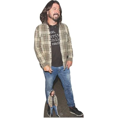 Star Cuts Dave Grohl Chemise à Carreaux - 182cm - Taille Réaliste - Publicité Star Cuts Dave Grohl Chemise à Carreaux - 182cm - Taille Réaliste - Publicité
