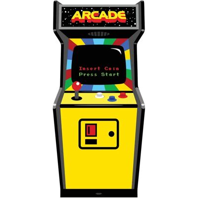 Figure d'arcade vidéo Golden Age - 184 cm - Publicité Figure d'arcade vidéo Golden Age - 184 cm - Publicité