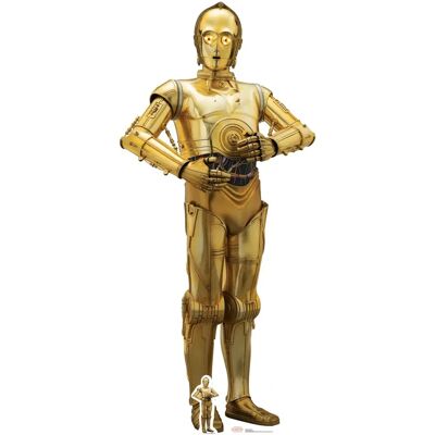 Star Wars C-3PO (The Last Jedi) Découpage - Carton de haute qualité - Publicité Star Wars C-3PO (The Last Jedi) Découpage - Carton de haute qualité - Publicité