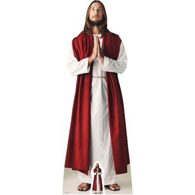 Figura in cartone Gesù Cristo a grandezza naturale - 187cm, Riposizionabile Figura in cartone Gesù Cristo a grandezza naturale - 187cm, Riposizionabile