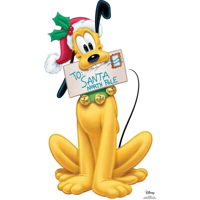 Disney Pluto Julkartong 90cm Livsstorlek Disney Pluto Julkartong 90cm Livsstorlek