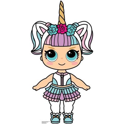 Star Cutouts - Einhorn Püppchen Pappaufsteller 91cm Star Cutouts - Einhorn Püppchen Pappaufsteller 91cm