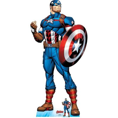 Iconicgreats - Captain America Lifesize - Cardboard Cutout - Publicité Iconicgreats - Captain America Lifesize - Cardboard Cutout - Publicité