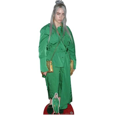 Iconicgreats B Eilish Lifesize Cardboard Cutout - Standee Green Suit Style Iconicgreats B Eilish Lifesize Cardboard Cutout - Standee Green Suit Style