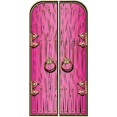 Iconicgreats Pink Double Doors Cardboard Decor - Fairy Grotto Iconicgreats Pink Double Doors Cardboard Decor - Fairy Grotto