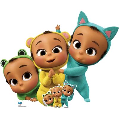 Iconicgreats The Triplets From Boss Baby Lifesize Cardboard Cutout - Cardboard Cutout Iconicgreats The Triplets From Boss Baby Lifesize Cardboard Cutout - Cardboard Cutout