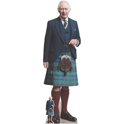 Iconicgreats King Charles III Kilt - 180 cm - 2D Cardboard Cutout Iconicgreats King Charles III Kilt - 180 cm - 2D Cardboard Cutout