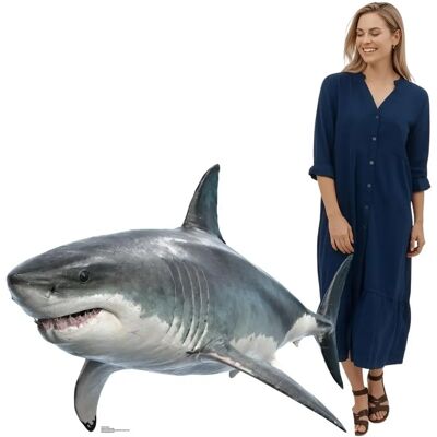 Iconicgreats - Great White Shark - 94cm tall - 120cm wide - Cardboard Cutout Iconicgreats - Great White Shark - 94cm tall - 120cm wide - Cardboard Cutout