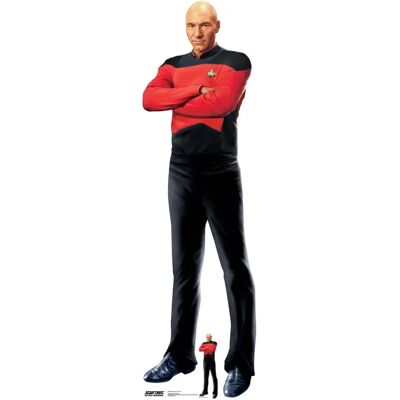 Iconicgreats - Jean-Luc Picard Star Trek Next Gen - 176 cm tall - 53 cm wide - Cutout Iconicgreats - Jean-Luc Picard Star Trek Next Gen - 176 cm tall - 53 cm wide - Cutout