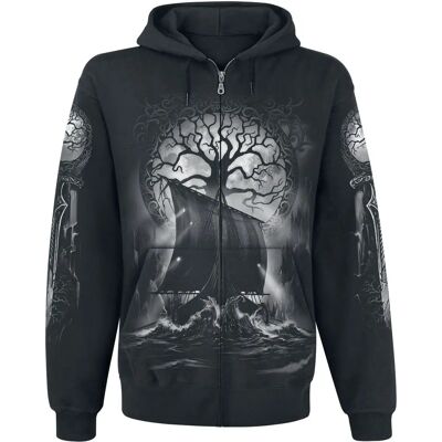 Toxic Angel Naglfar Zip-up hettegenser Toxic Angel Naglfar Zip-up hettegenser