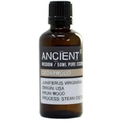 Olejek eteryczny z drzewa cedrowego - 50ml - Ancient Wisdom Olejek eteryczny z drzewa cedrowego - 50ml - Ancient Wisdom