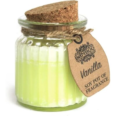 Marque: Four Candle Pot de Cire de Soja à la Vanille - Bougies Parfumées - Publicité Marque: Four Candle Pot de Cire de Soja à la Vanille - Bougies Parfumées - Publicité
