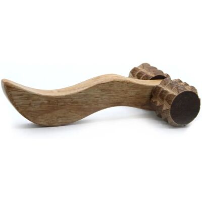 Ancient Wisdom Redwood Hand Roller Massager - Ribbed Ancient Wisdom Redwood Hand Roller Massager - Ribbed
