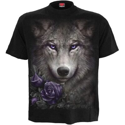 Spiral Wolf Roses Kurzärmeliges T-Shirt - Herren - Schwarz Spiral Wolf Roses Kurzärmeliges T-Shirt - Herren - Schwarz