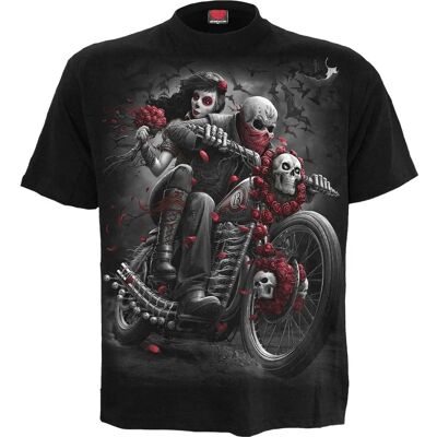 T-Shirt Gothique Noir DOTD Bikers de Spiral - Style Biker Gothique - Publicité T-Shirt Gothique Noir DOTD Bikers de Spiral - Style Biker Gothique - Publicité