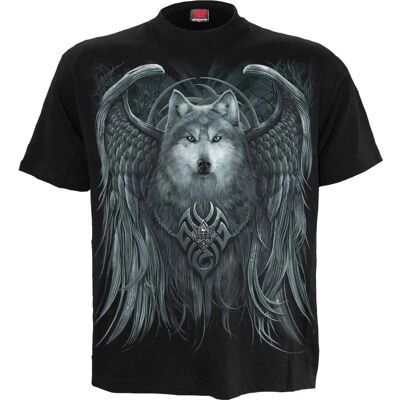 Spiral Direct Wolf Spirit Gothic T-Shirt - Schwarz Spiral Direct Wolf Spirit Gothic T-Shirt - Schwarz