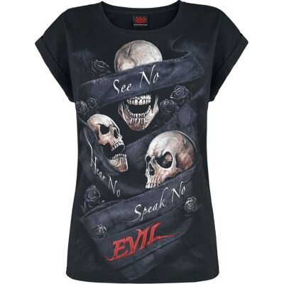 Spiral See No Evil Kurzarm Skull T-Shirt - Unisex Spiral See No Evil Kurzarm Skull T-Shirt - Unisex