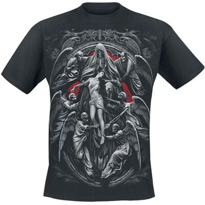 T-Shirt Noir Reaper's Door de Spiral - Manches Courtes - Publicité T-Shirt Noir Reaper's Door de Spiral - Manches Courtes - Publicité