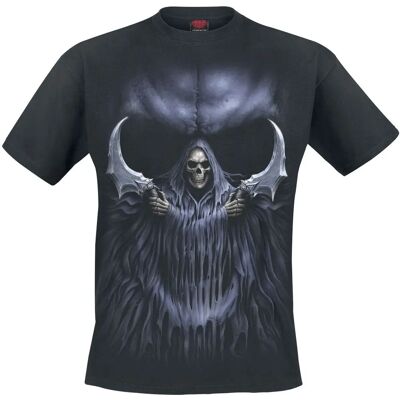 Gothic T-shirt Double Death - Sort Gothic T-shirt Double Death - Sort