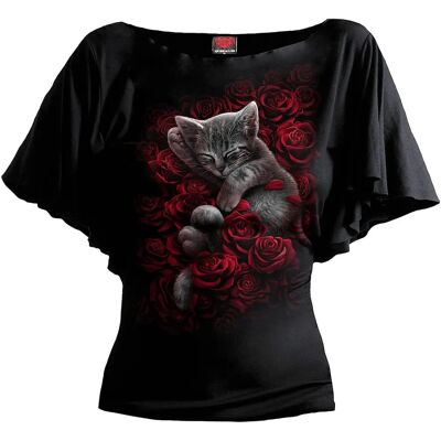 Spiral Bed Of Roses Short Sleeve T-Shirt - Gothic - Black Spiral Bed Of Roses Short Sleeve T-Shirt - Gothic - Black