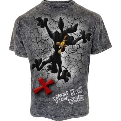 Looney Tunes Wile E Coyote Acid Wash T-Shirt - T-Shirt Looney Tunes Wile E Coyote Acid Wash T-Shirt - T-Shirt