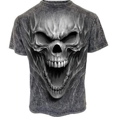 Spiral Direct Beast Within Acid Wash T-Shirt - Gothic Spiral Direct Beast Within Acid Wash T-Shirt - Gothic