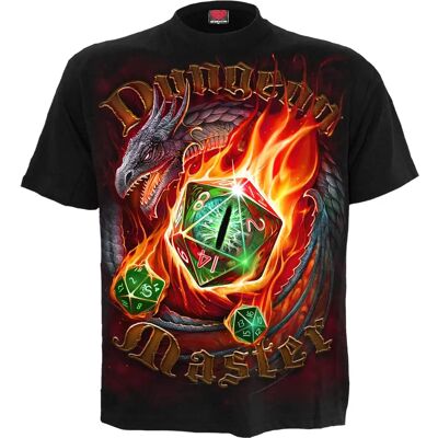 Spiral Direct Dungeon Master Black T-Shirt - Gothic Dragon Tribal Large Spiral Direct Dungeon Master Black T-Shirt - Gothic Dragon Tribal Large