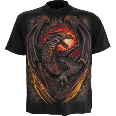 Spiral Direct Gothic DRAGON FURNACE - Kids T-Shirt Black Spiral Direct Gothic DRAGON FURNACE - Kids T-Shirt Black