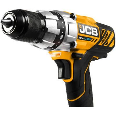 JCB 18V Cordless Drill Driver - 4.0Ah Battery & Charger JCB 18V Cordless Drill Driver - 4.0Ah Battery & Charger