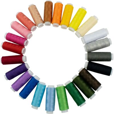 Trixes 24 Cotton Sewing Thread Assorted Colours - Sewing Type Trixes 24 Cotton Sewing Thread Assorted Colours - Sewing Type
