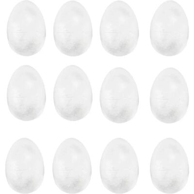 Pacote com 12 Ovos de Arte de Espuma de Poliestireno de Páscoa - Artesanato de Páscoa Pacote com 12 Ovos de Arte de Espuma de Poliestireno de Páscoa - Artesanato de Páscoa