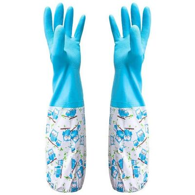 TRIXES Luvas de borracha de braço longo para limpeza de lago TRIXES Luvas de borracha de braço longo para limpeza de lago