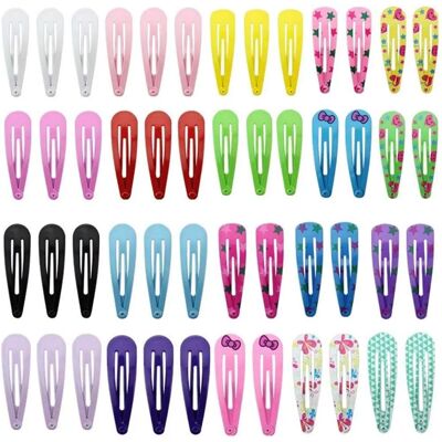 TRIXES Pack de 50 Pinces à Cheveux en Métal - Enfants Filles - Couleurs Assorties - 50mm - Publicité TRIXES Pack de 50 Pinces à Cheveux en Métal - Enfants Filles - Couleurs Assorties - 50mm - Publicité
