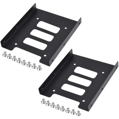 Kit adaptador SSD em metal preto TRIXES - Suportes de disco rígido Kit adaptador SSD em metal preto TRIXES - Suportes de disco rígido