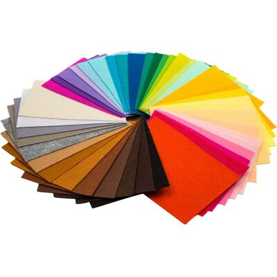 TRIXES Folhas de Feltro Coloridas - 12x9 polegadas - Artesanato TRIXES Folhas de Feltro Coloridas - 12x9 polegadas - Artesanato