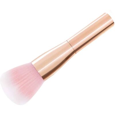TRIXES Pinceau Poudre Or Rose - Outil de Maquillage Parfait - Publicité TRIXES Pinceau Poudre Or Rose - Outil de Maquillage Parfait - Publicité