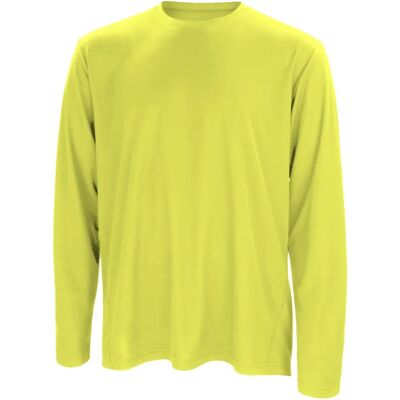 Spiro Mens Lime Green Quick Dry Performance T-Shirt S Spiro Mens Lime Green Quick Dry Performance T-Shirt S