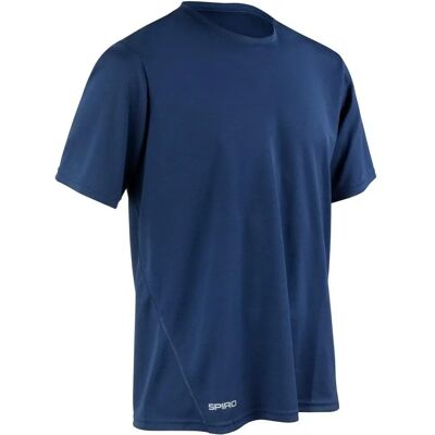 Spiro Mens Quick-Dry Navy S T-Shirt - Performance Spiro Mens Quick-Dry Navy S T-Shirt - Performance